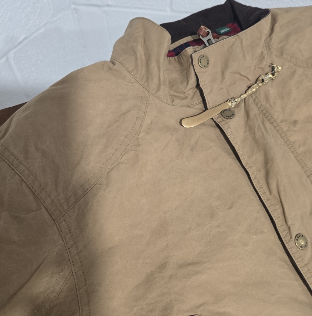 Orvis Mens River Road Cotton Canvas Field Chore Coat Corduroy Collar Brown XL - Picture 8 of 9